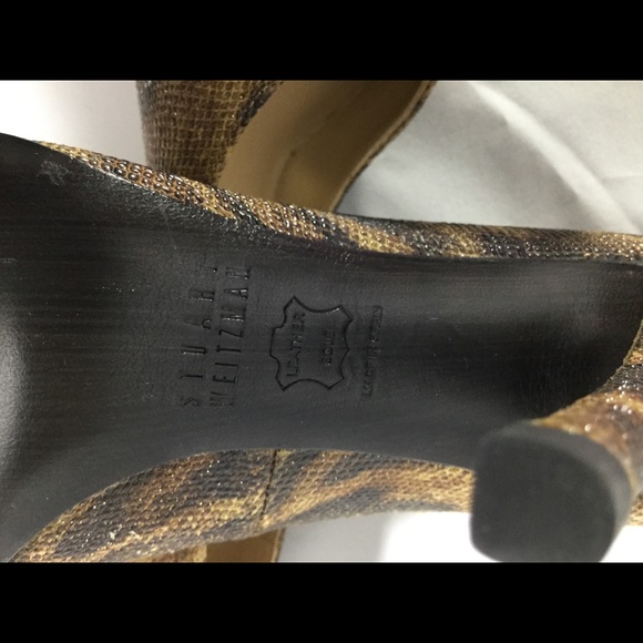 NIB Stuart Weitzman Leopard Heels, Size 6 - Picture 6 of 7
